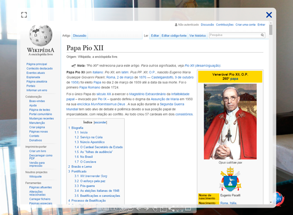 Página da wikipedia
